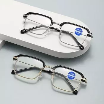 Old Men In Reading Glasses High Definition Anti-Blue Light Flower Glasses Anti-Radiation Protection Vision Reading Glasses flat light