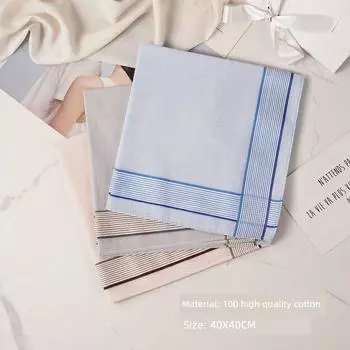 Old People s Sweat-Wiping Classic Nostalgic Handkerchief Light color 6(3) 40cm
