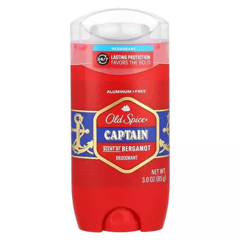 Old Spice, Дезодорант, Капитан, Храбрость и Бергамот, 3 унции (85 г)