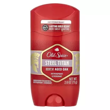 Old Spice, Steel Titan, антиперспирант и дезодорант, состаренный дуб, 2,6 унции (73 г)