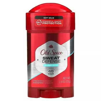 Old Spice, Sweat Defense, дезодорант-антиперспирант, мягкая твердая текстура, Pure Sports Plus, 2,6 унции (73 г)