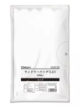 Oldy Laundry Bag LDPE Red Milky White Translucent Width 44 x Height 50cm Thickness Hotel Polybag 100 pieces 0.03mm LB-LDR-100