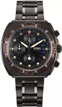 [Олень] Часы STG009B1 Черные