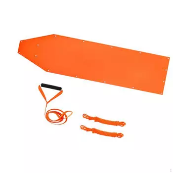 Оленьи сани для переноски игрового снаряжения для транспортировки кемпинга и подледной рыбалки оранжевый