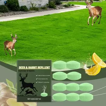 Олень и таблетки Домашние пользователи За пределами сада Растительное масло Запах Длительный Таблетки One Size