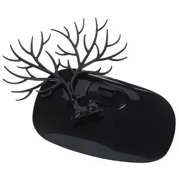 Олень Ювелирная стойка Серьги Ожерелье Кольцо Кулон Браслет Витрина Поднос Дерево чёрный