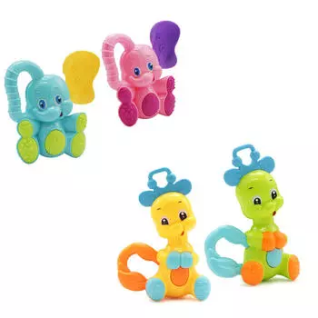 Олень, слон, животное, пластиковая рука, Jingle Shake Call, развивающие музыкальные игрушки для малышей elephant