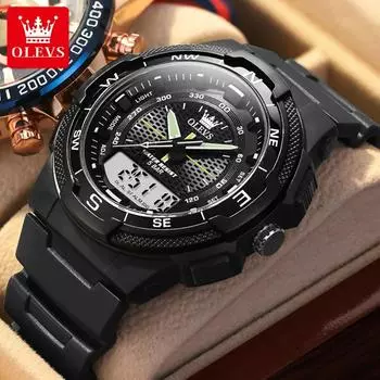 OLEVS Мужские часы Многофункциональные умные спортивные цифровые часы Водонепроницаемые мужские часы