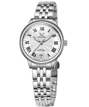 OLEVS Women s Watch Quartz Cute Lightweight Women s Watch Stainless Steel Waterproof Luminous Present watch for women White