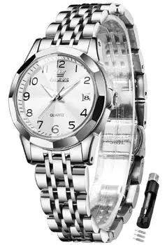 OLEVS Women s Watch, Quartz, Popular Women s Watch, Easy Hand Watch, Women s, Waterproof, Business, Japanese Movement, Date, Luminous, Valentine s