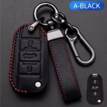 Oli кожаный чехол для дистанционного ключа чехол держатель для Peugeot 208 2008 308 3008 508 408 307 4008 для Citroen C3 C4 C5 C6 C8 For Peugeot коричневый