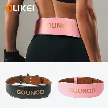 OLIKEI кожаный пояс для тяжелой атлетики для женщин шириной 10,5 см, тренажерный зал, фитнес, приседания, поддерживающий пояс, пояс для спины, пояс для пауэрлифтинга, становая тяга S розовый