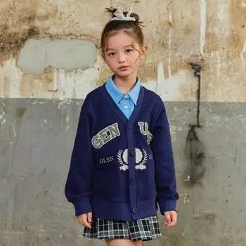 Кардиган с вышивкой Oliveanne Boucle Темно-синий navy/110