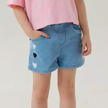 [olivan] Цветные вышитые 4-х компонентные джинсовые брюки Ice Blue ice blue/110