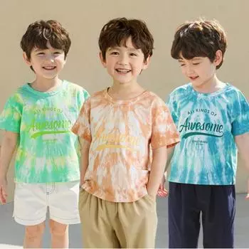[olivan] Футболка All Kids Tie Dye 3 цвета limes/110