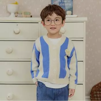 Olivan Полосатый кардиган Синий [ ] Blue/120