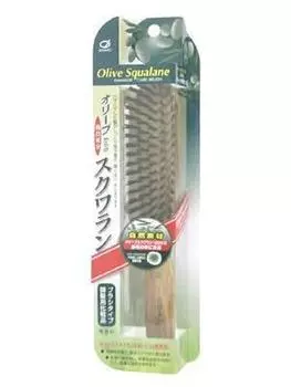 Olive squalane impregnated brushing brush