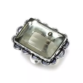 Olive Topaz Gemstone Handmade 925 Sterling Silver Gift Jewelry Ring Size 7 i7L04