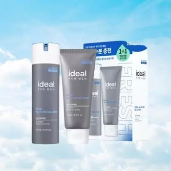 Olive Young Ideal for Men Fresh Универсальный гель-лосьон 150 мл + 150 мл, 1 шт.