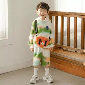 [olivean] Trend Tie Dye Set Green painted/130