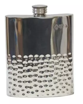 Оловянная фляжка Skittles 6 унций Pinder Pewter Hammered Bros. (Половина СП-081)