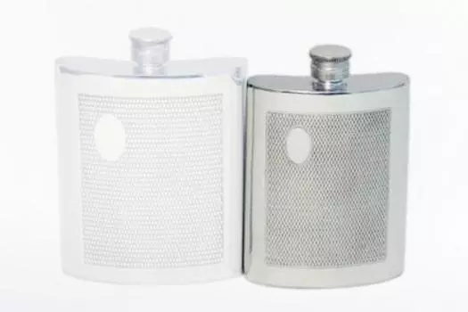 Оловянная фляжка Skittles Mesh 4 унции Pinder Pewter Bros. [СП-014]