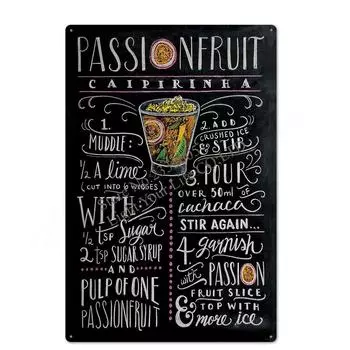 Оловянная вывеска для коктейля, винтажная металлическая табличка, металлический винтажный настенный декор для бара, паба, клуба, человека, пещеры, ретро металлические плакаты, железная живопись 20x30cm