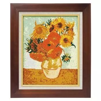 Набор для вышивки крестом Olympus Art Gallery Подсолнух Ван Гог 879 оранжевый