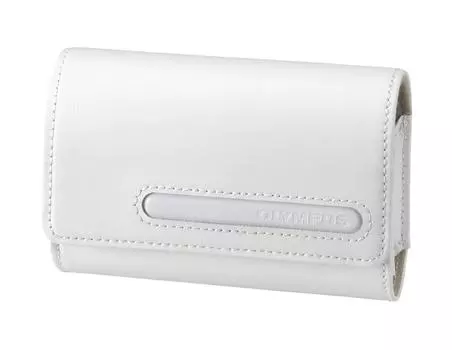 OLYMPUS digital camera case genuine leather white CSCH-83