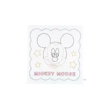 Olympus Sashiko Kit Disney Flower Dishcloth Mickey White 224