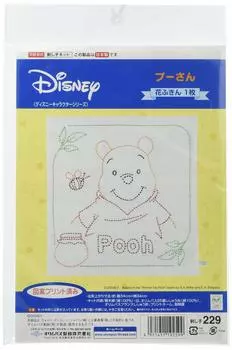 Olympus Sashiko Kit Disney Flower Кухонное полотенце Винни-Пух Белый 229