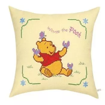 Olympus Silk 5998 Набор для вышивания Подушка Disney Винни-Пух и бабочка