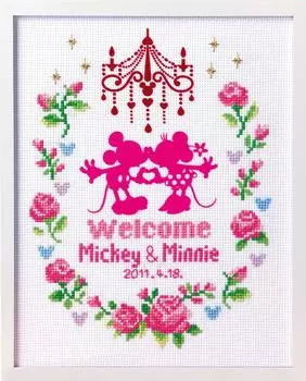 Olympus yarn 7372 embroidery kit Disney welcome board