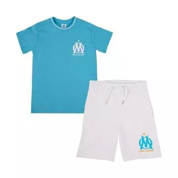 OM Детский комплект из хлопковой футболки и шорт 16 ans синий