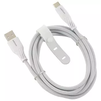 ом (OHM) Кабель USB AudioComm Type-C/Type-A Гладкий кабель USB 2 м Макс. 15 Вт Устойчив к отключению Высокая прочность Гарантия 6 месяцев Гладкий нейлон