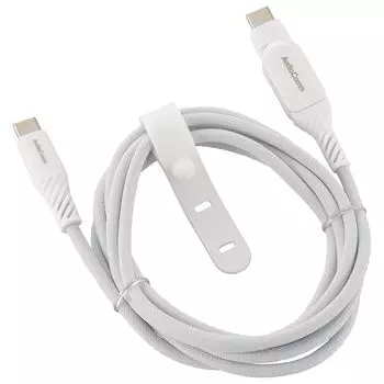 ом (OHM) USB-кабель AudioComm Совместимость с Type-C/Type-C PD Гладкий USB-кабель Односторонний поворотный тип 1,5 м Максимальная мощность быстрой зарядки 100 Вт Устойчив к отключению