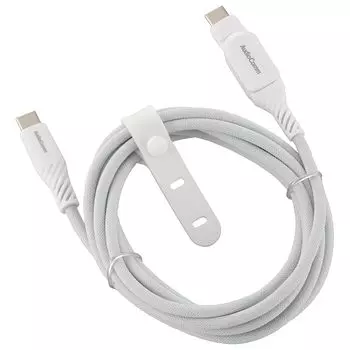 ом (OHM) USB-кабель AudioComm Совместимость с Type-C/Type-C PD Гладкий USB-кабель Односторонний поворотный тип, 2 м Максимальная мощность быстрой зарядки 100 Вт Устойчив к отключению