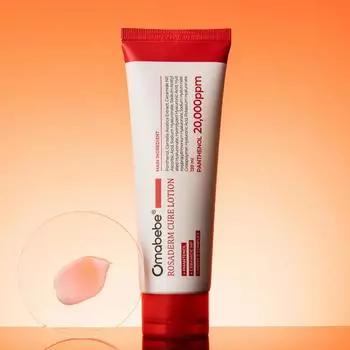 Omabebe Rosaderm Cure Lotion 120 мл большой емкости для промывания лица, успокаивающий уход после лазерного удаления родинок