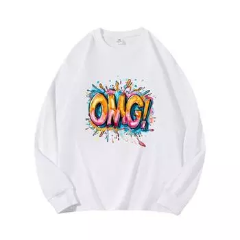 OMG Осенняя одежда с длинными рукавами из чистого хлопка, новый мужской и женский топ, весенний внутренний слой, базовая рубашка, футболка с круглым вырезом и длинными рукавами M коричневый