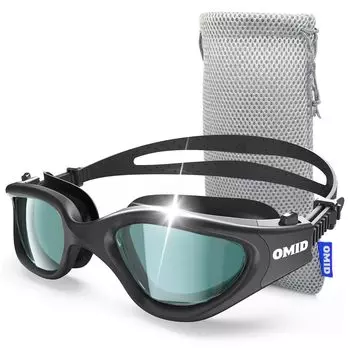 OMID Swim Comfortable Polarized Swimming Goggles for Adult Goggles, Anti-Fog белый
