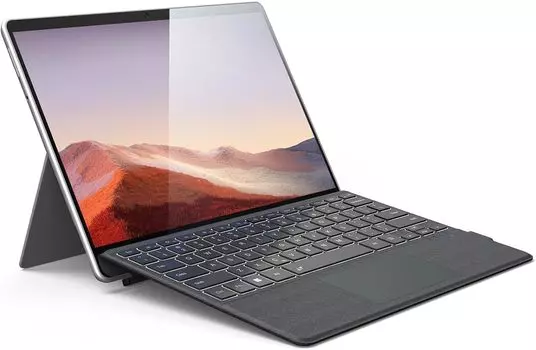 Omikamo Microsoft Surface Pro Keyboard Wireless Compatible with Surface Keyboard Bluetooth Japanese Layout Surface Keyboard Thin Touchpad Included 7