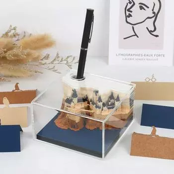 Omoshiroi Magic Castle 3D блокнот 2025 Календарь Блокнот Блокнот Заметки Дизайн Hary Бумага для заметок Канцелярские принадлежности Новинка Подарок S