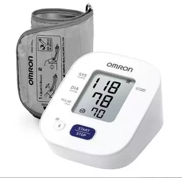 Omron HEM 7140T1 Цифровой тонометр Bluetooth , индикатором артериального давления и технологией Intellisense белый