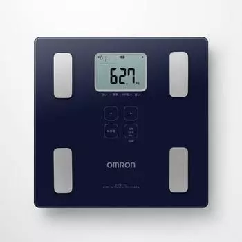 OMRON Weight and Body Composition Meter Body Scan Dark Blue KRD-203-DB Automatic recognition Starts measurement just by riding Thin design