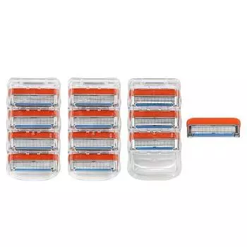 On B U Gillette compatible premium close contact 5-ply razor blade Fusion 5 Power, 4 pieces, 3 pieces ,Korean razor blade