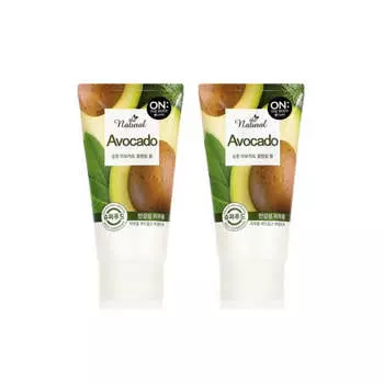 On Body Натуральная очищающая пенка с авокадо 120г*2шт/4шт 2Pcs