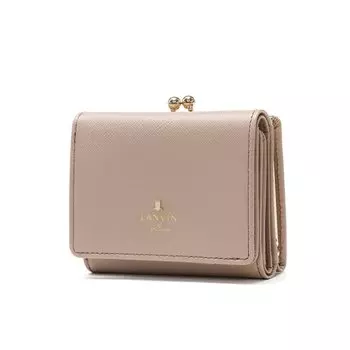 on Clasp Bifold Wallet Luxembourg Old Rose [Lanvin Bleu] Women s