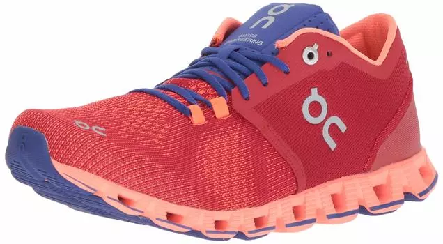 ON Cloud X 6 женские кроссовки, красные/флэш. ,