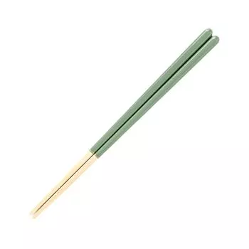 on FUJIEI Really chopsticks for adults 23cm Greige Green Painted chopsticks made by chopstick craftsmen Made in Japan Dishwasher safe [Featured TV]