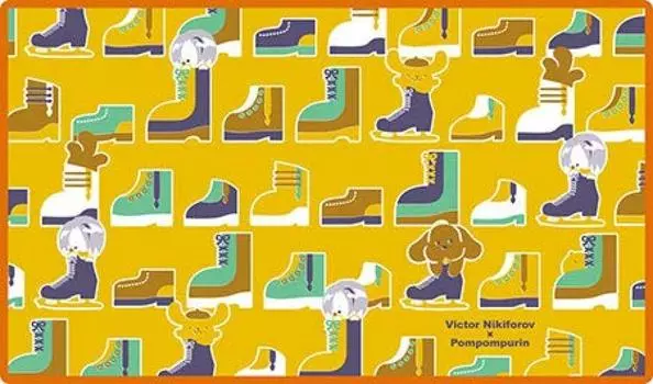 on ICE x Sanrio Персонажи Виктор Помпомпурин Одеяло 2 В700 x Ш1200 x Г10 мм Юрий!!! & Приблизительно.